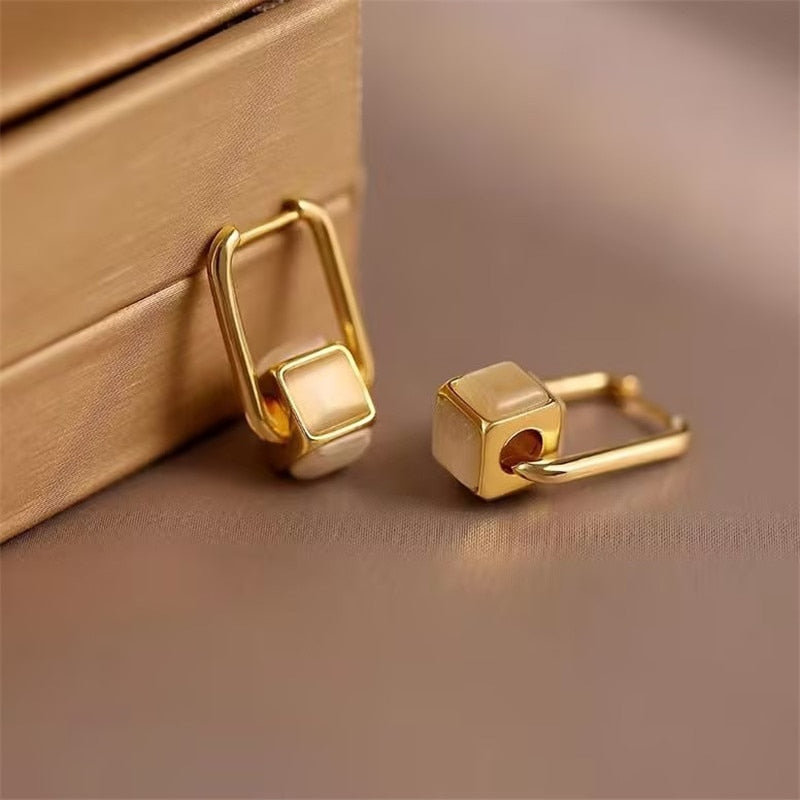 2026 Korean New Simple Temperament Circle Pearl Earrings Fashion Small Versatile Earrings  Jewelry